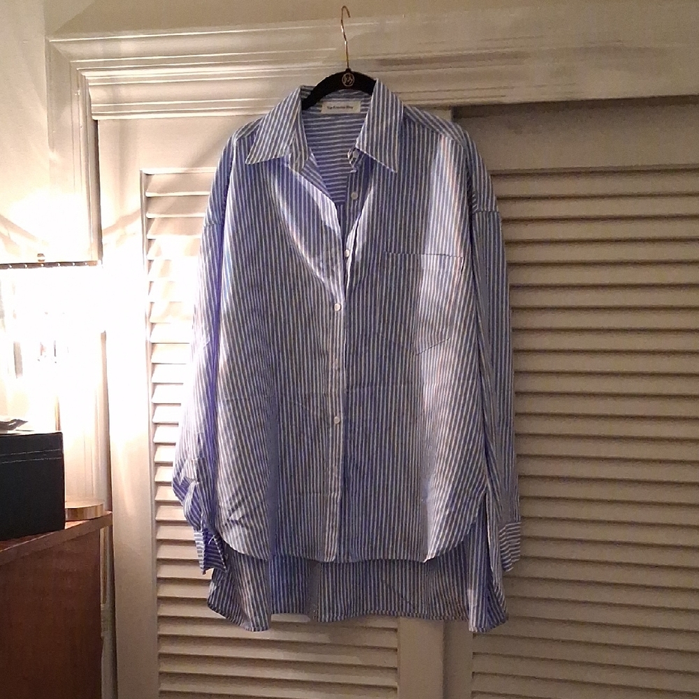 The Frankie Shop Rimini Oversized Poplin Shirt